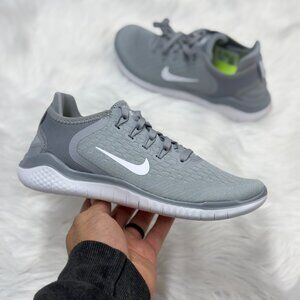 Nike Free Rn 2018 Low Womens Running Shoes Gray 942837-003 NEW* Sz 6.5